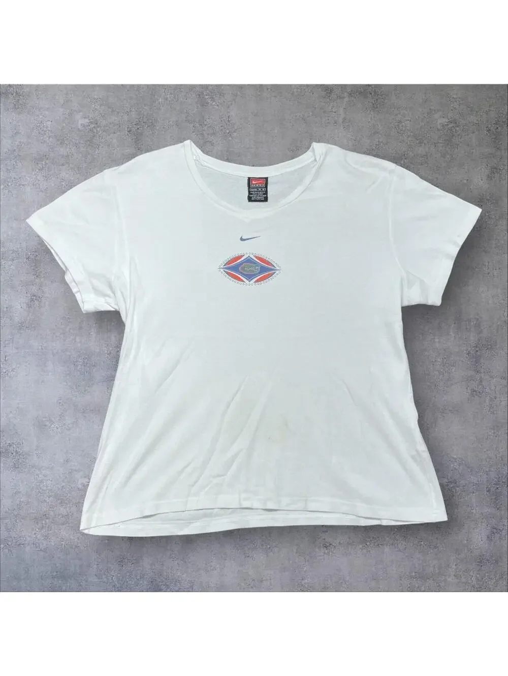 Vintage Y2K Nike University Of Florida Gators Center Swoosh Logo Womens Tee XL